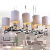 现代水晶餐吊灯 led中式长方形餐厅灯客厅灯简欧个性卧室楼梯灯具