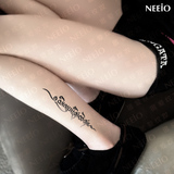 neeio纹妆 纹身贴 神秘个性梵文 宗教文字 纹身贴纸 防水