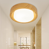 冰清LED中式实木榻榻米吸顶灯客厅原木现代圆形卧室简约日式灯具
