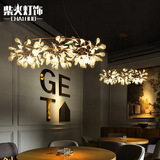 后现代吊灯简约设计师客厅餐厅吊灯led创意个性萤火虫树枝吊灯具