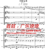卡农交响曲(3小提琴+1大提琴)-钢琴谱-帕赫贝尔-Pachelbel-12页