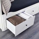 ◆西安宜家代购◆IKEA  汉尼斯 坐卧两用床框架(白色/灰色)◆