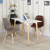 特价休闲伊姆斯简约创意组装餐厅咖啡椅实木塑料办公靠背书桌椅子