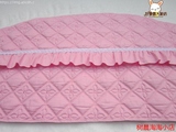 绣花加棉纯棉包邮 弧度弧形半圆形床头罩床头套都是定做的