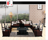 环保新中式古典成套家具罗汉床简约现代沙发实木客厅茶几沙发组合