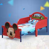 正品Disney迪士尼塑料儿童床带护拦卡通儿童单人床小男孩汽车床