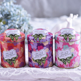 结婚新款创意个性糖盒罐圆形罐马口铁喜糖盒子茶叶罐蘑菇头喜糖盒