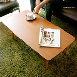 宜家日式小户型茶几简约现代复古实木折叠茶几长方形矮桌咖啡桌子