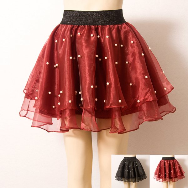 [珍珠短裙半身裙秋冬]