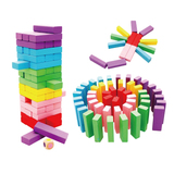 榉木叠叠乐数字叠叠高层层叠抽积木儿童益智力成人桌游玩具包邮