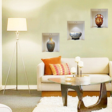 创意3D客厅走廊贴纸墙壁装饰墙贴 卧室温馨壁画仿真立体贴画