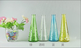 新款宜家彩色时尚现代点点玻璃花瓶水培透明花器窗台桌面工艺摆设