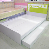 新款简约板式儿童子母床 双层床1.2米儿童床特价多功能床包物流