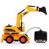 儿童益智玩具遥控汽车挖掘机挖土机男孩电动电子玩具5-6-7岁8岁9