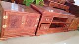 3件套越南红木电视柜组合客厅木柜缅甸花梨木实木大果紫檀长桌柜