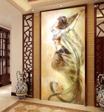 蒙娜丽莎印花竖版十字绣最新款客厅敦煌飞天反弹琵琶仙女人物观音