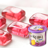 进口*lotte*乐天蓝莓润喉糖148g桶蓝莓薄荷糖盒零食*韩国美食*