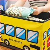 儿童玩具汽车收纳凳可坐人卡通储物凳整理箱折叠沙发换鞋凳子