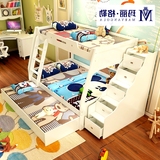 1.2/1.5米木质高低床男女孩上下双层床子母床组合家具床韩式儿童