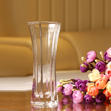加厚透明玻璃花瓶餐桌摆件花插水培小号花瓶工艺品茶几插花器