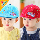 新款韩版儿童帽子春秋款宝宝贝雷帽男童女童小鹿鸭舌帽婴儿遮阳帽