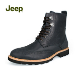 Jeep吉普专柜正品秋冬新款男鞋舒适舒适真皮马丁靴SW701