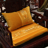 垫记新中式古典红实木沙发坐垫套罗汉床高档家具加厚海绵防滑定做