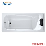 亚克力嵌入式浴缸 普通工程浴缸浴盆 1.2~1.8米送浴枕