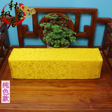 木沙发坐垫罗汉床古典扶手方枕圆枕抱枕腰枕长方形靠枕含芯中式红