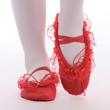 W7W鞋儿童布鞋女童舞蹈鞋男童体操鞋网白色布鞋幼儿园白球鞋