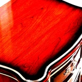 储物柜欧式 床头柜 实木烤漆红棕色 床边收纳柜 别墅大户型卧室