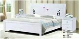 江西南昌新款彩色亮光烤漆床头板式1.8米、1.5米单双人床厂家直销
