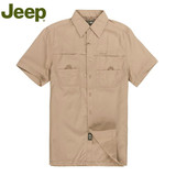 JEEP/吉普专柜正品男装 户外休闲男士短袖衬衫 功能衬衣JS12WH141