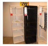 IKEA PS衣橱附脚轮简易衣柜黑色宜家代购简易衣橱宜家正品