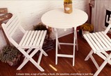 外贸实木折叠桌椅休闲桌椅实木时尚出口阳台桌椅咖啡桌椅子餐桌椅