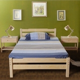 特价双人床松木床单人简约现代板式床儿童床性价比榻榻米家具定制