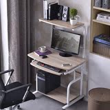 双层电脑桌台式家用简约现代宜家小户型书桌简易可移动桌子