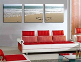 浪漫海滩 墙壁挂画 装饰画 客厅/沙发背景无框画 海滩海景风景画