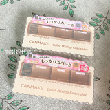 现货 日本最新款CANMAKE三色遮瑕膏 两色选 SPF50