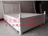 欧式实木床1.5白抽拉床 拖床 推拉床 上下床 带储物儿童床 子母床