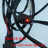 LED灯具控制线组 带灯光指示开关无线遥控 汽车越野车射灯改装线