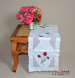 特价新品外贸布艺欧式刺绣 花卉 餐桌 布艺 桌布茶几巾 桌心 桌旗
