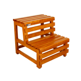 阶梯凳橡木双层脚踏木桶凳沐浴凳浴室坐凳实木台阶登高梯矮凳子
