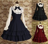 公主的裁缝lolita洋装宫廷复古蕾丝礼服春秋日常长袖连衣裙