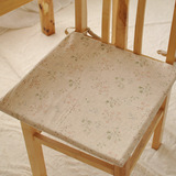 M element外贸出口原麻清新小碎花餐椅垫日式沙发海绵坐垫 可拆洗