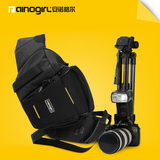 安诺格尔 相机包单反包斜跨摄影包单肩包5d2 600d单反相机包A1072