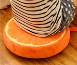 坐垫可爱3D水果坐垫时尚记忆海绵西瓜靠垫捂抱枕水果毛绒柠檬坐垫