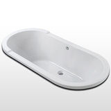 1.7米亚克力椭圆形嵌入式浴缸可安装龙头成人台上镶嵌保温浴盆