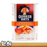 美国进口quaker桂格传统原味燕麦片 无糖低脂快煮快熟 即食4.5kg