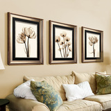 沙发背景墙挂画 现代简约客厅装饰画 卧室油画 玄关壁画 透明花语